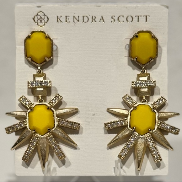 Kendra Scott Jewelry - ⚡️Kendra Scott Skylar Earrings Yellow/Gold –Vintage/Rare/Limited Edition/HTF⚡️